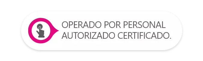 slide operado por personal autorizado certificado